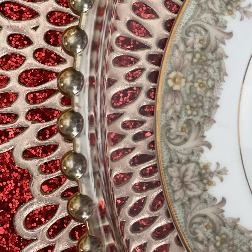Elegant Floral China Plate